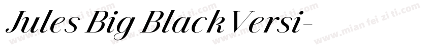 Jules Big BlackVersi字体转换